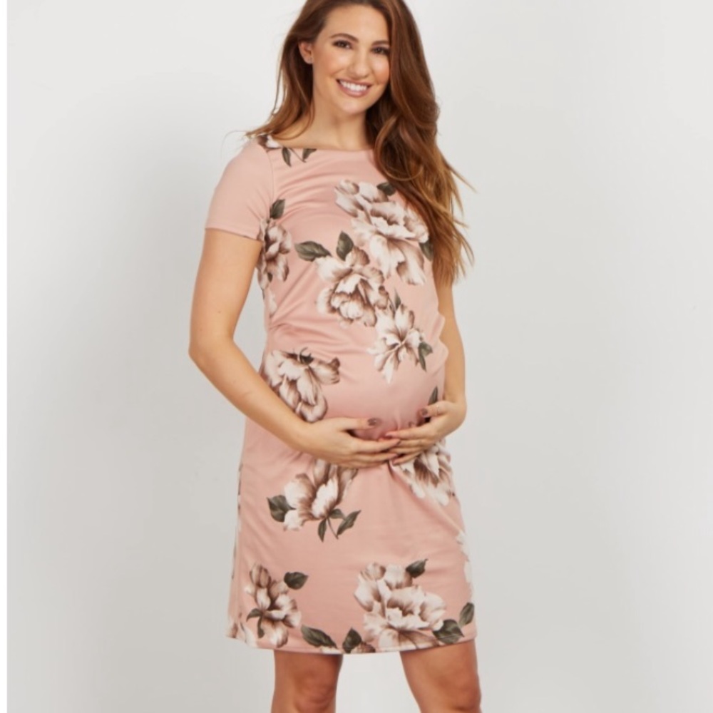 Floral maternity dress